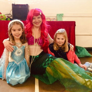 Entertainer dressed as mermaid