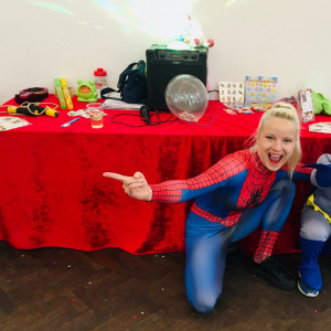 Superhero party picture